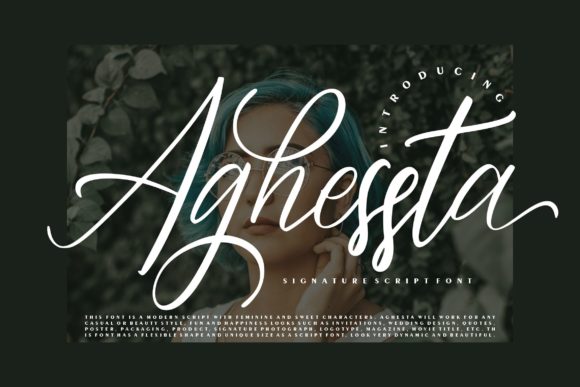 Aghessta Script: Elegant Font for Creative Projects