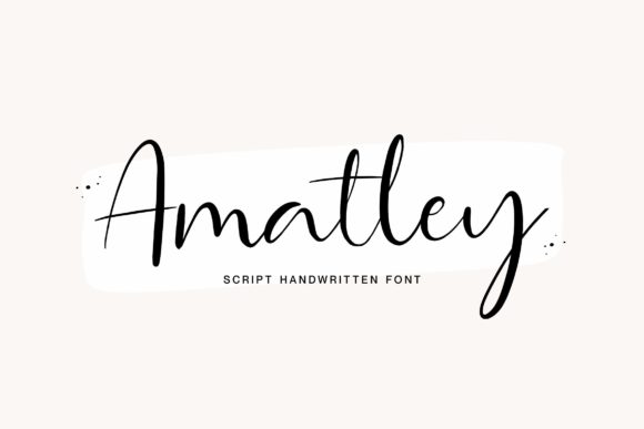 Amatley Script: Elegant Handwritten Font
