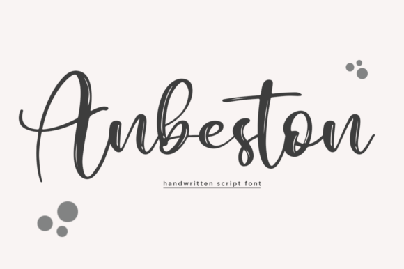 Anbeston Script: Elegant Font for Editorial Design