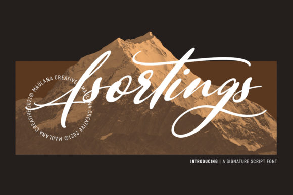 Asortings Script Font for Web Design