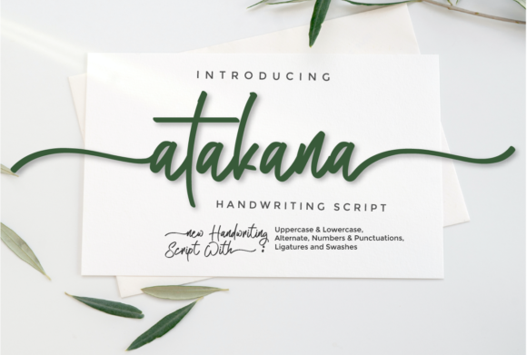 Atakana Script: Elegant Font for Creative Campaigns