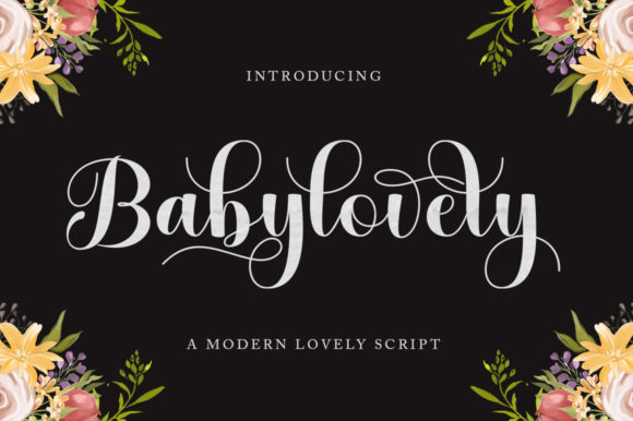 Baby Lovely Script Font for Business