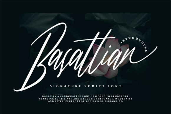 Basattian Script: A Stylish Typeface for Editorial Design