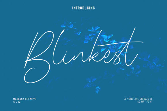Blinkest Script: A Stylish Font for Digital Marketing
