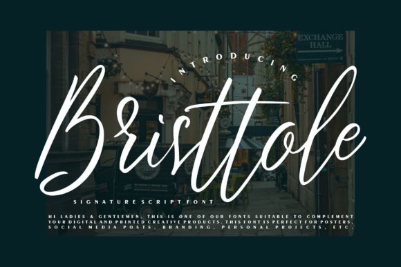 Bristtole Script: A Delicate Typeface for Elegant Design