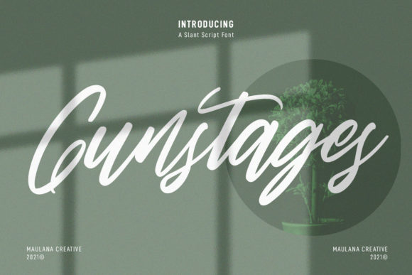 Gunstages Script: A Playful Typeface for Creative Projects