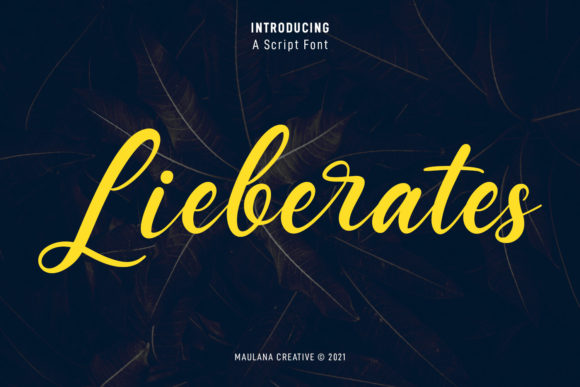Lieberates Script: Elegant Handwritten Font