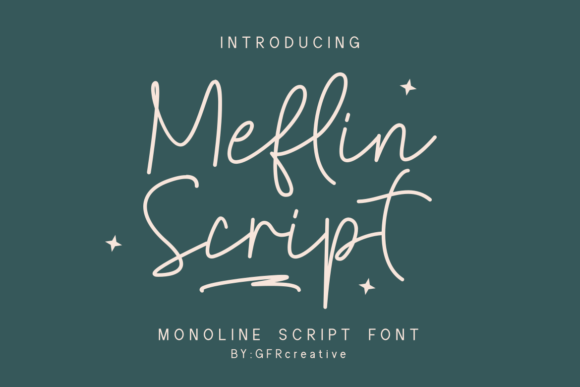 Meflin Script: Elegant Font for Crafters