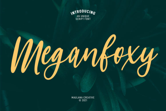 Meganfoxy Script: A Font for Elegant Expression