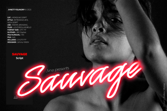Sauvage Neon Script Font Review