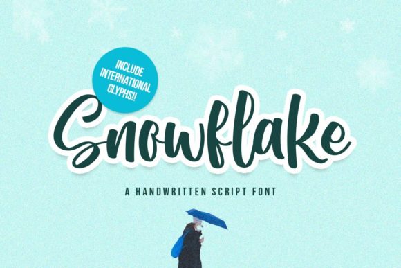 Snowflake Script Font for Creative Projects
