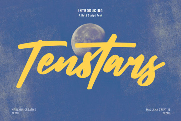 Tenstars Script Font for Creative Projects
