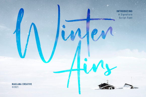 Winter Airs Script: A Font for Creative Campaigns
